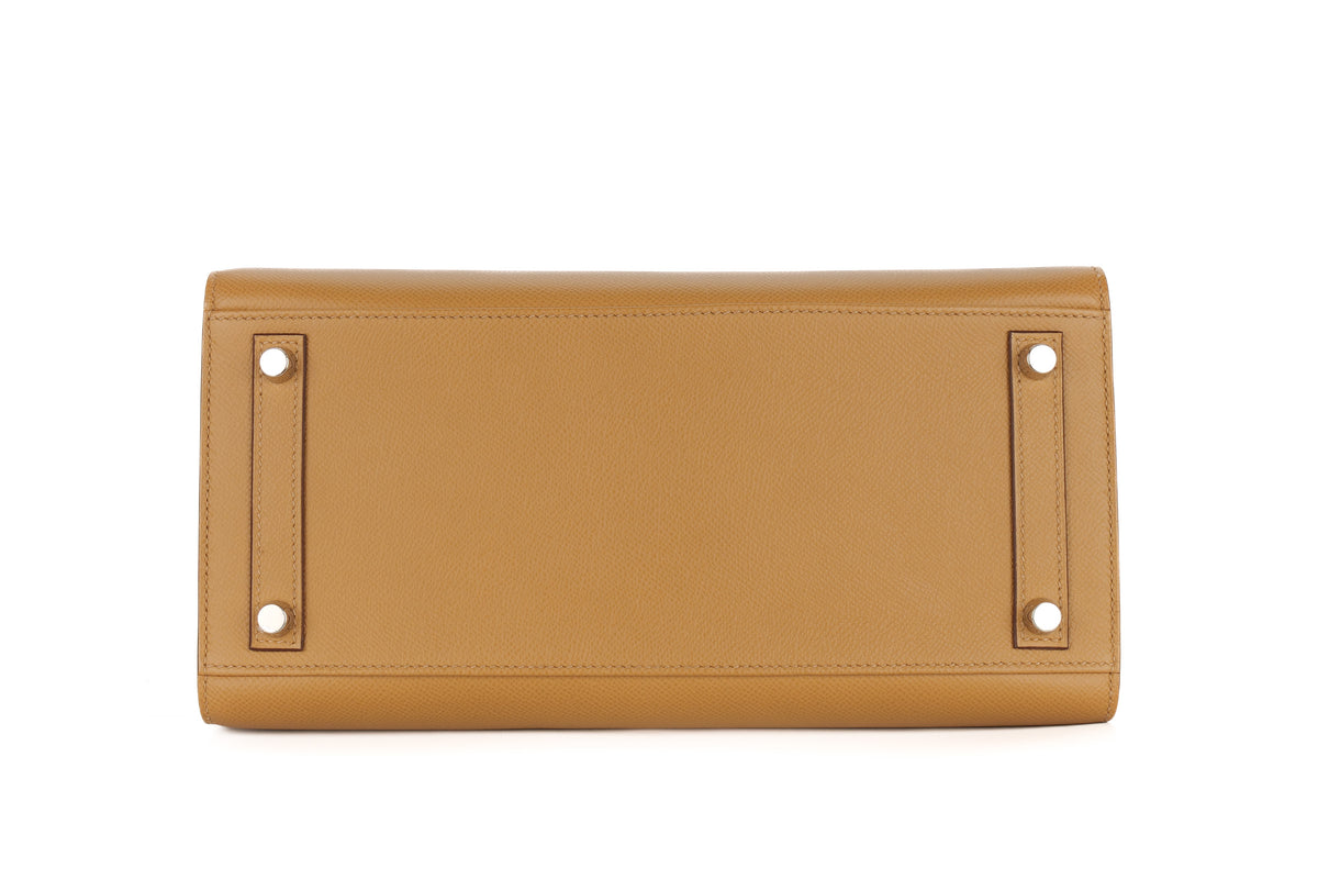 Hermès Birkin 30 Biscuit Epsom Sellier Palladium Hardware - view 6
