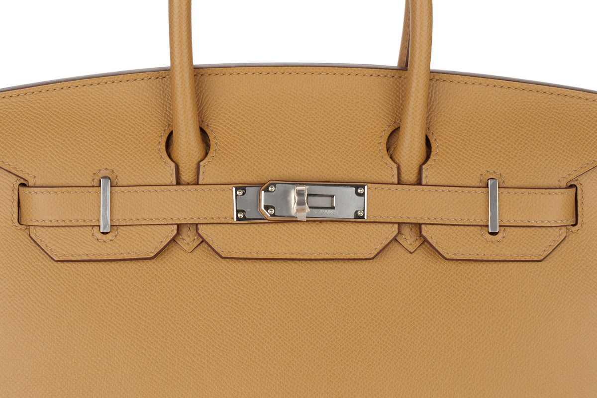 Hermès Birkin 30 Biscuit Epsom Sellier Palladium Hardware - view 7