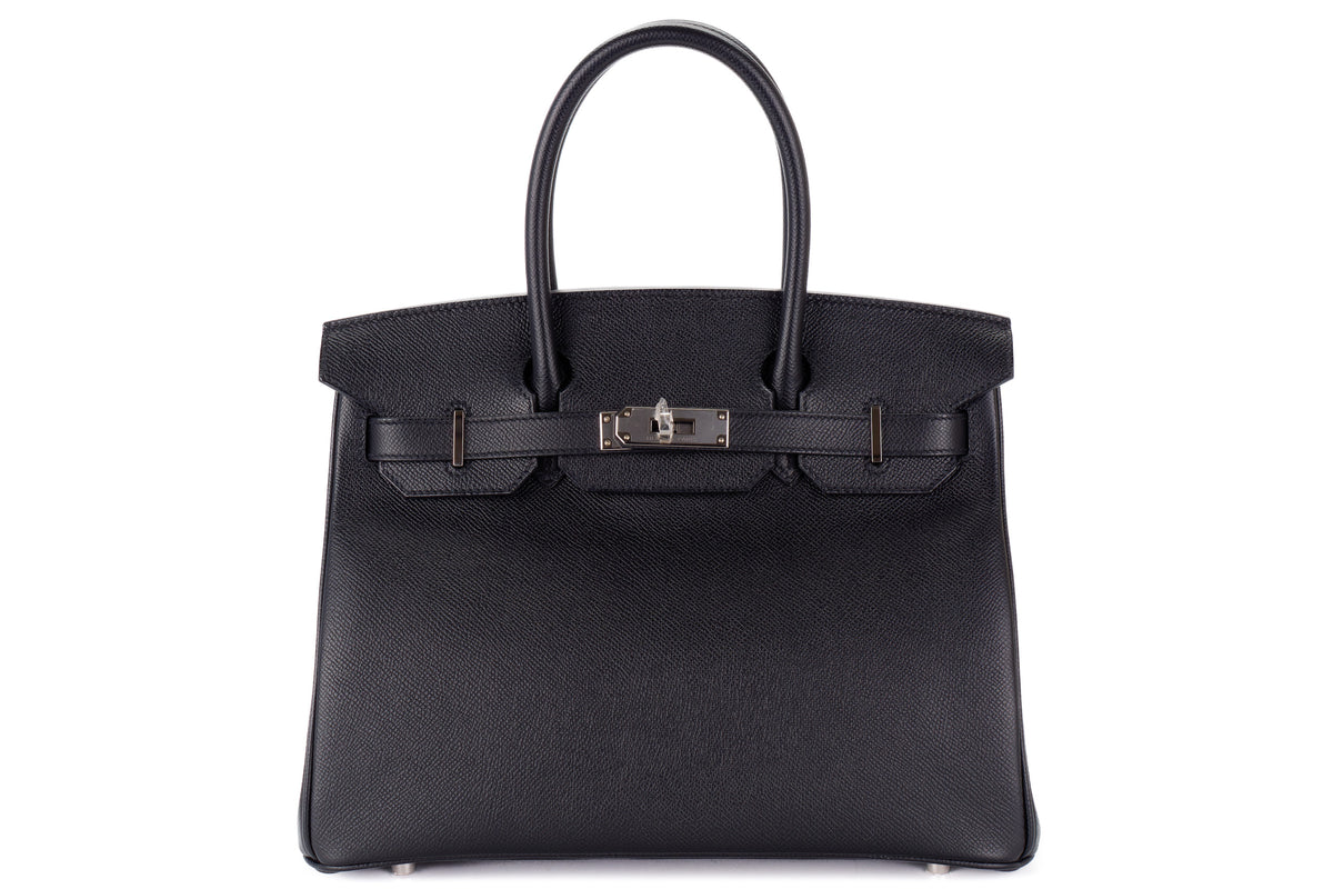 Hermès Birkin 30 Black Epsom Palladium Hardware - view 1