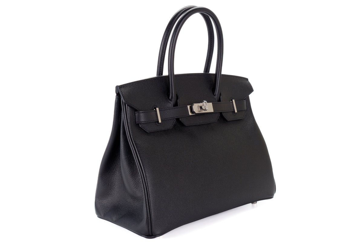 Hermès Birkin 30 Black Epsom Palladium Hardware - view 2
