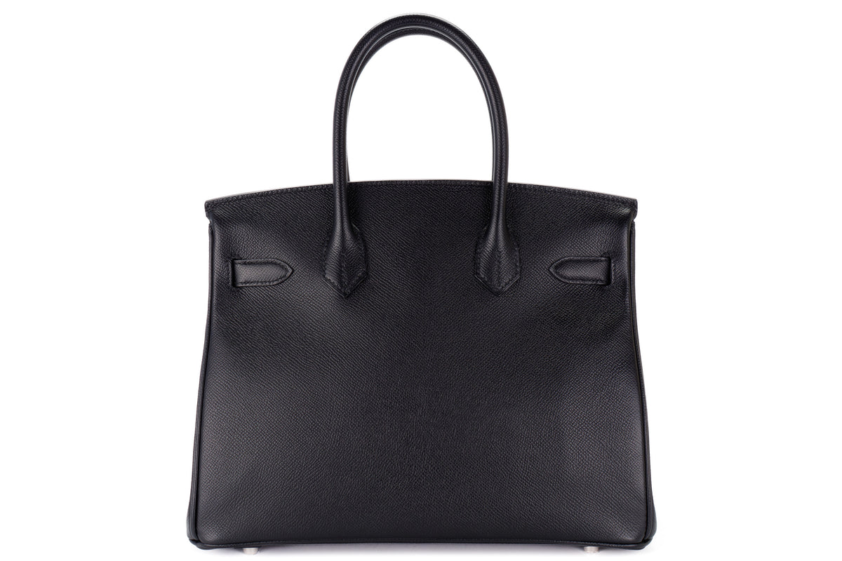 Hermès Birkin 30 Black Epsom Palladium Hardware - view 3