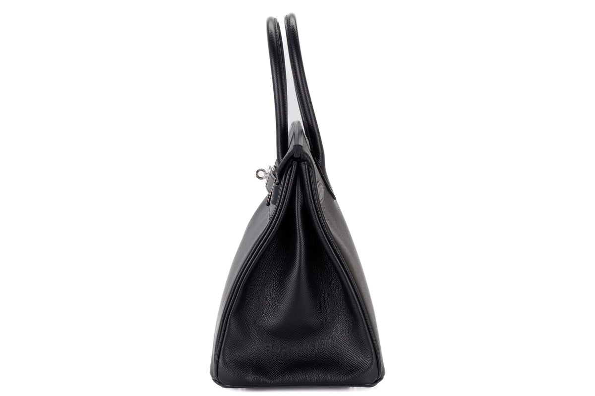 Hermès Birkin 30 Black Epsom Palladium Hardware - view 4