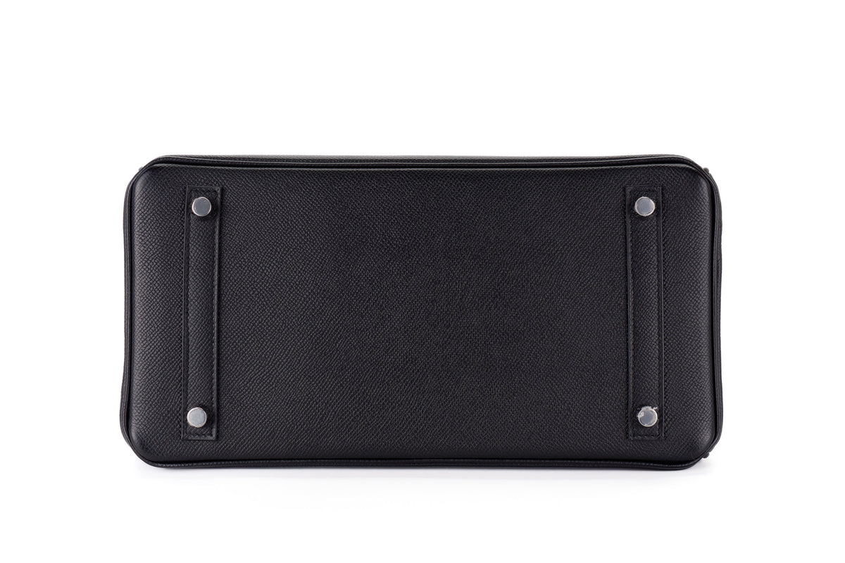Hermès Birkin 30 Black Epsom Palladium Hardware - view 6