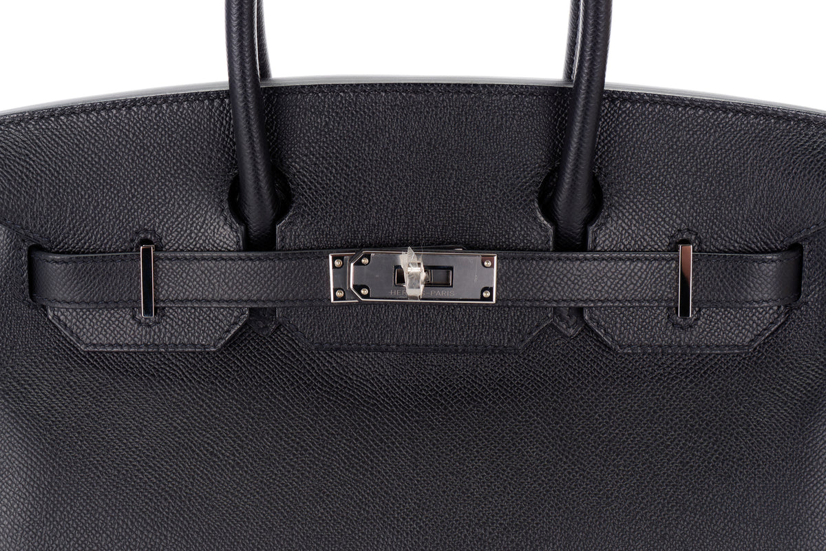 Hermès Birkin 30 Black Epsom Palladium Hardware - view 7