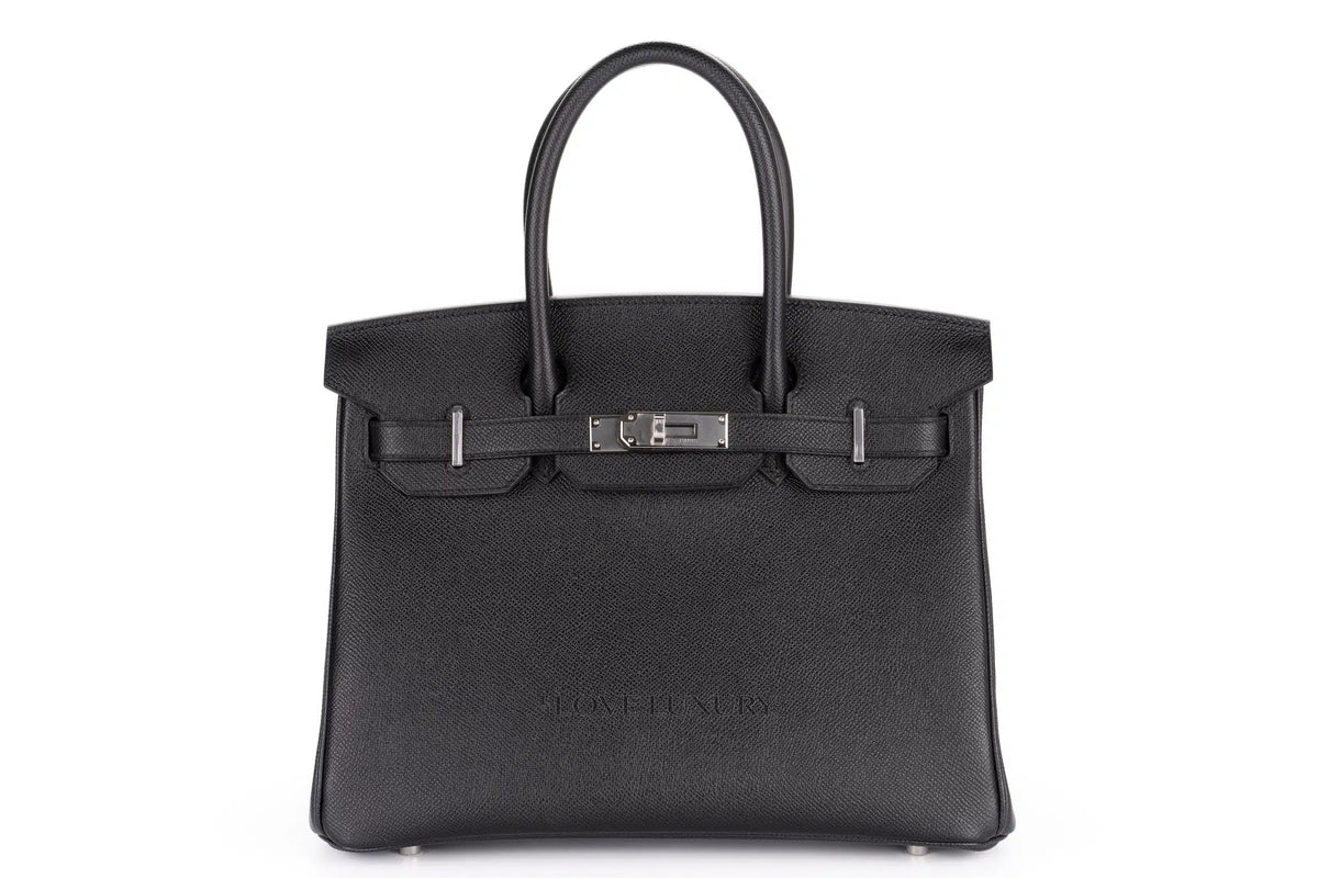 Hermès Birkin 30 Black Epsom Palladium Hardware - view 1