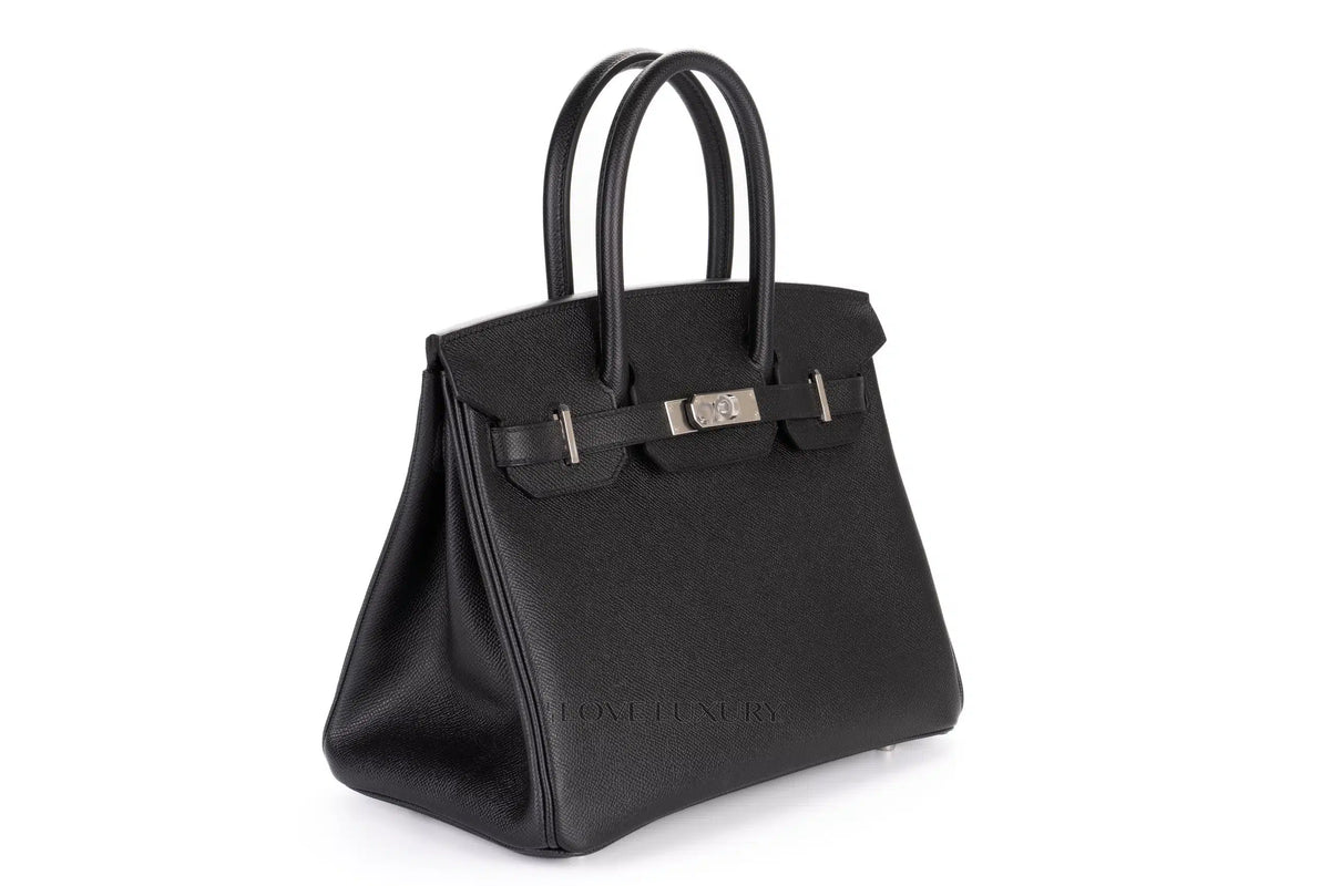 Hermès Birkin 30 Black Epsom Palladium Hardware - view 2