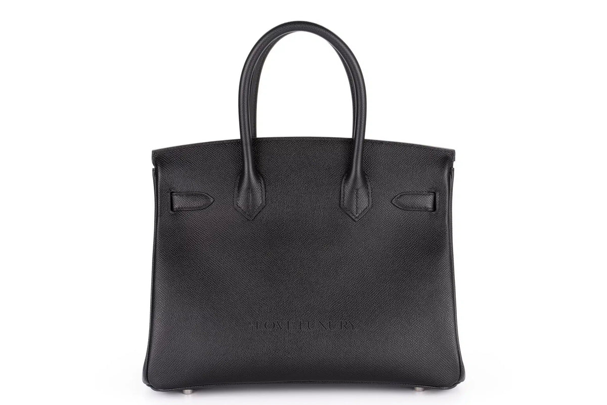 Hermès Birkin 30 Black Epsom Palladium Hardware - view 3