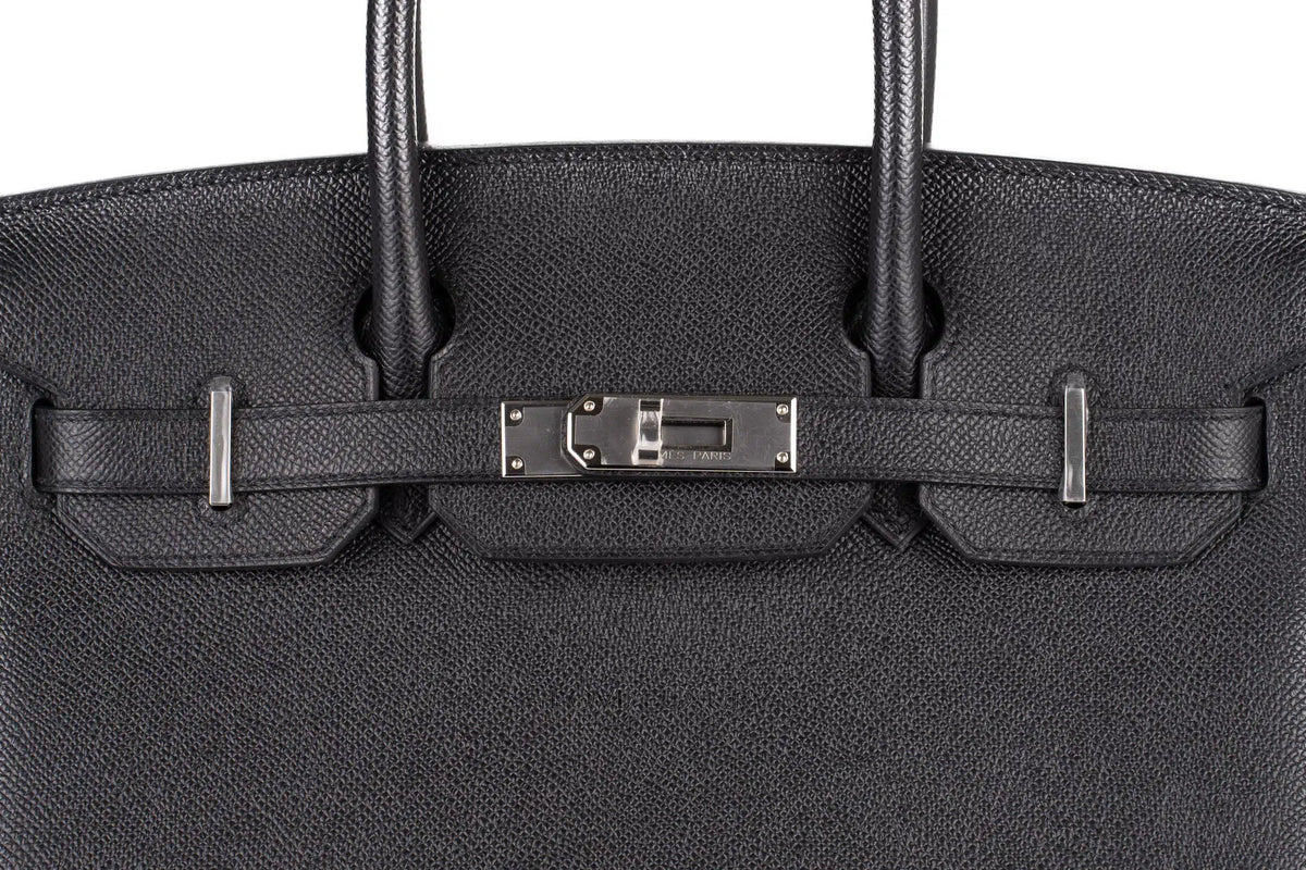 Hermès Birkin 30 Black Epsom Palladium Hardware - view 7