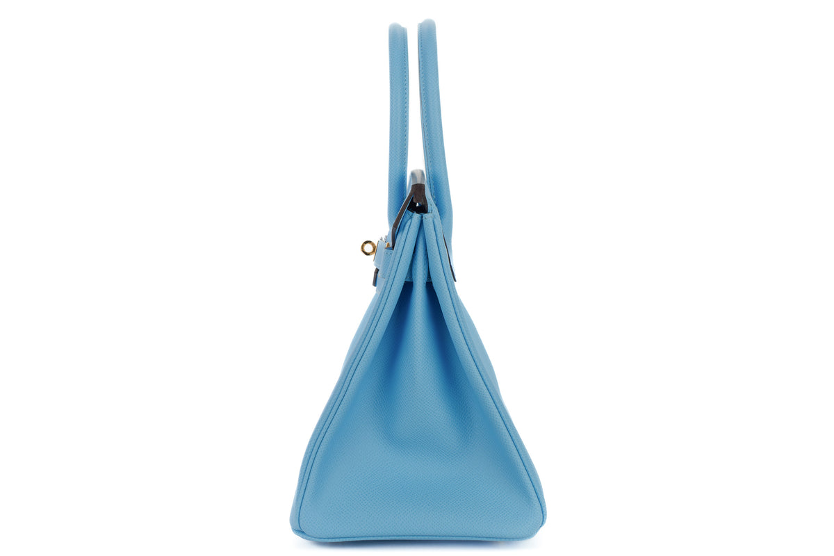 Hermès Birkin 30 Bleu Celeste Epsom Gold Hardware - view 4