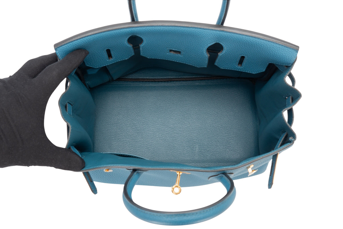 Hermès Birkin 30 Bleu Cobalt Togo Gold Hardware - view 10