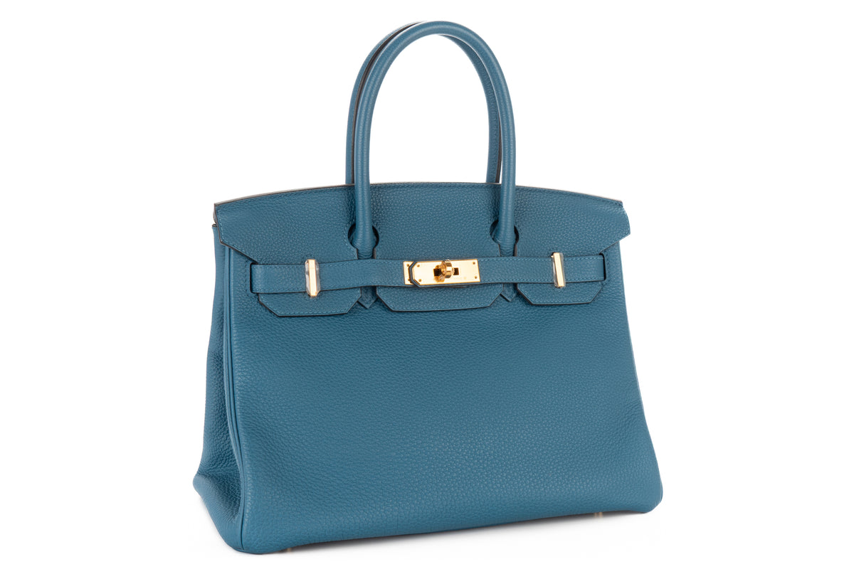 Hermès Birkin 30 Bleu Cobalt Togo Gold Hardware - view 2