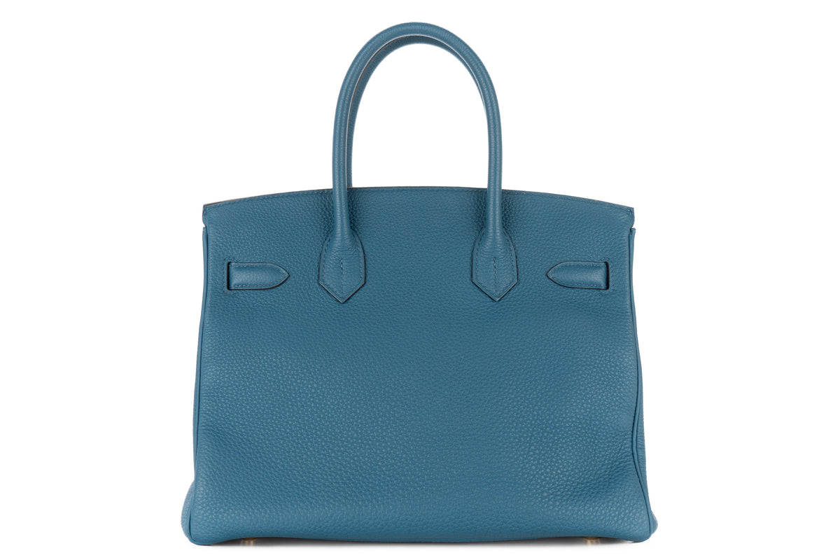 Hermès Birkin 30 Bleu Cobalt Togo Gold Hardware - view 3