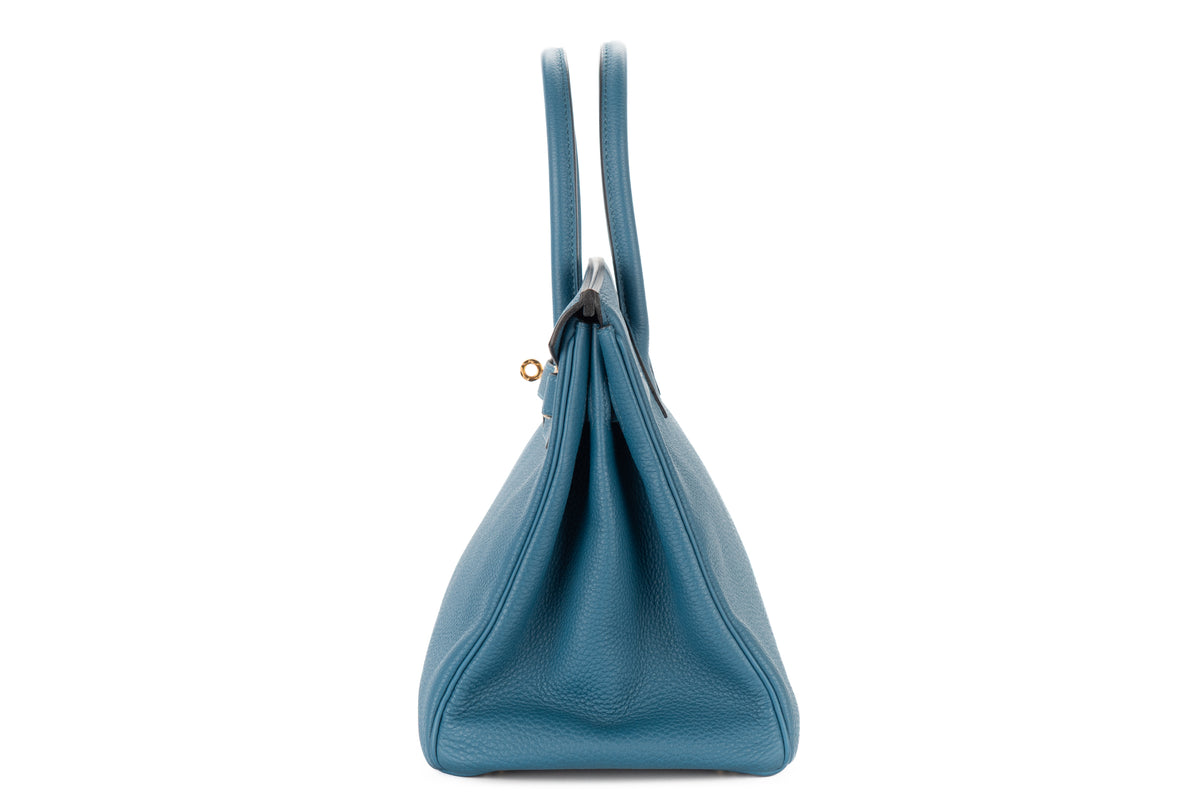 Hermès Birkin 30 Bleu Cobalt Togo Gold Hardware - view 4