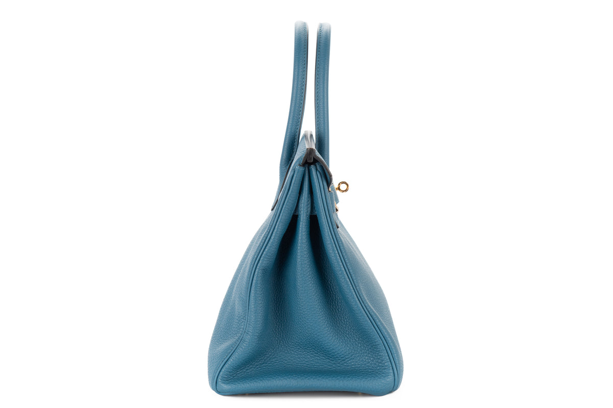 Hermès Birkin 30 Bleu Cobalt Togo Gold Hardware - view 5