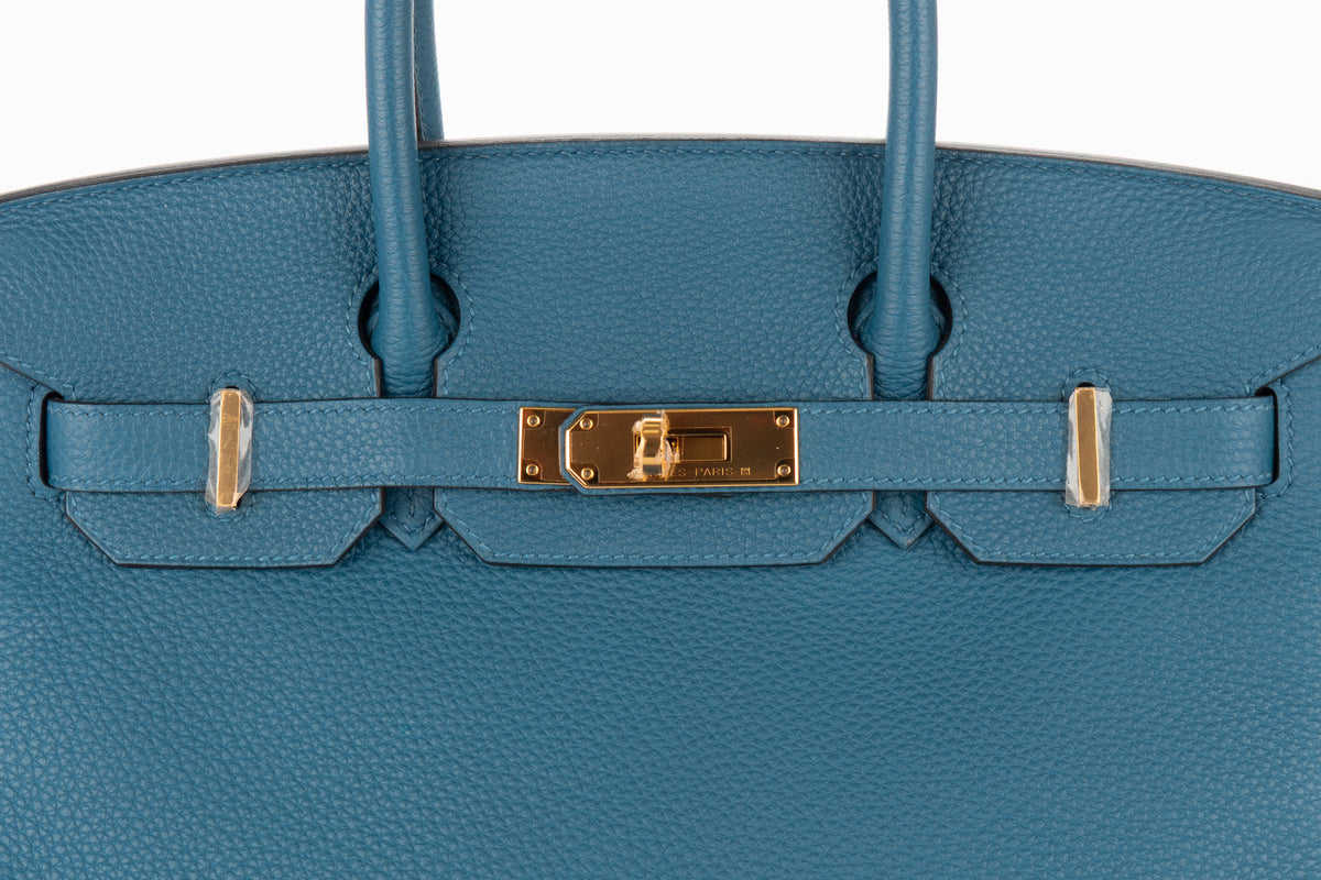 Hermès Birkin 30 Bleu Cobalt Togo Gold Hardware - view 7