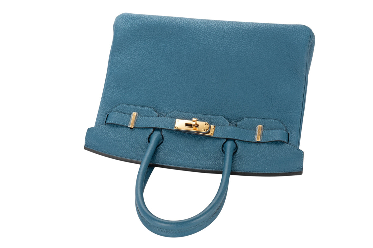 Hermès Birkin 30 Bleu Cobalt Togo Gold Hardware - view 8