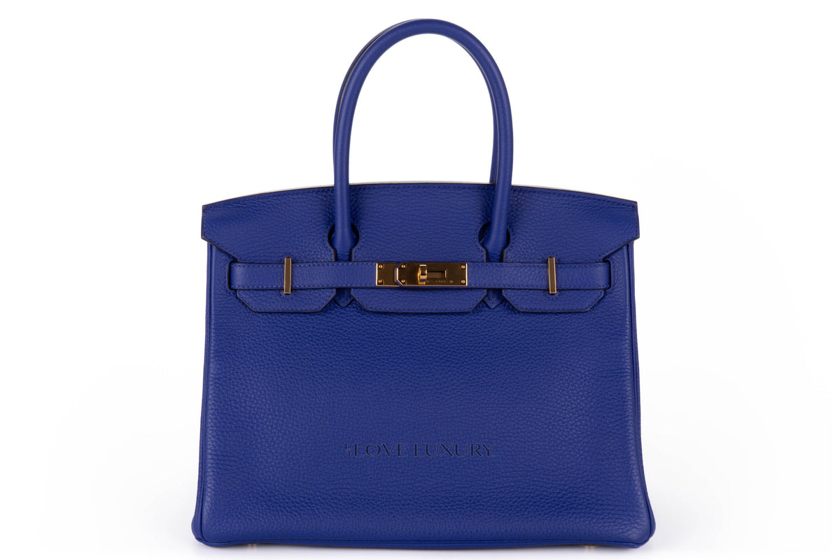 Hermès Birkin 30 Bleu Electrique Togo Gold Hardware - view 1