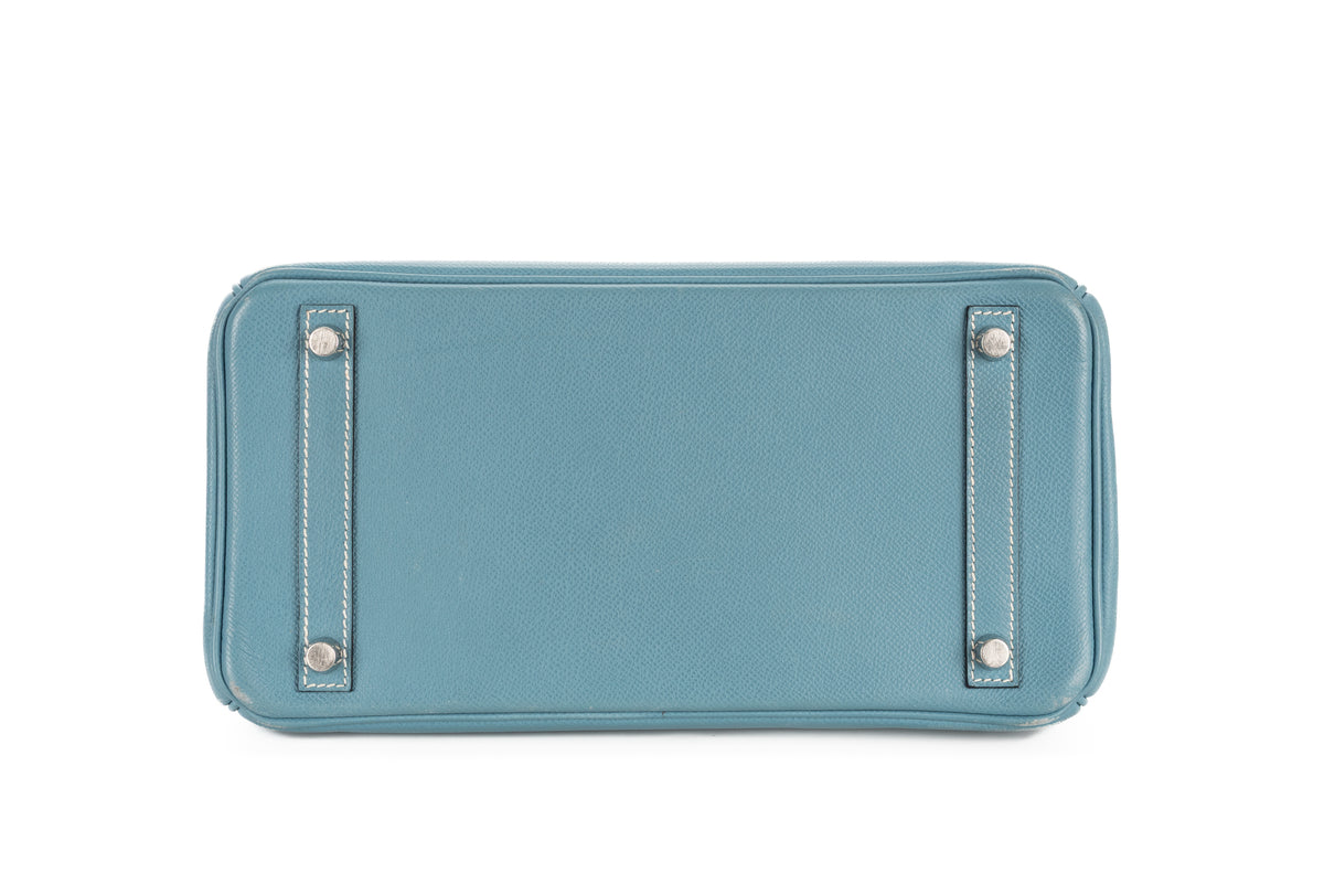 Hermès Birkin 30 Bleu Jean Epsom Retourne Palladium Hardware - view 6
