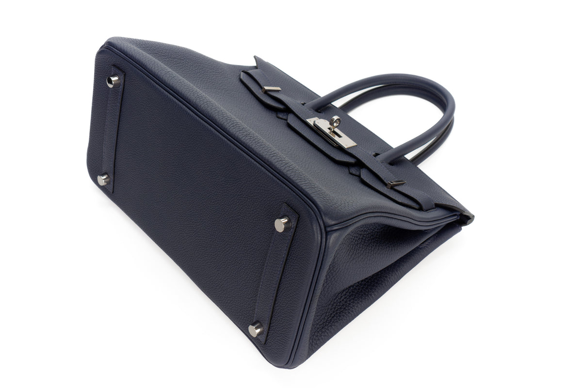 Hermès Birkin 30 Bleu Nuit Togo Palladium Hardware - view 10
