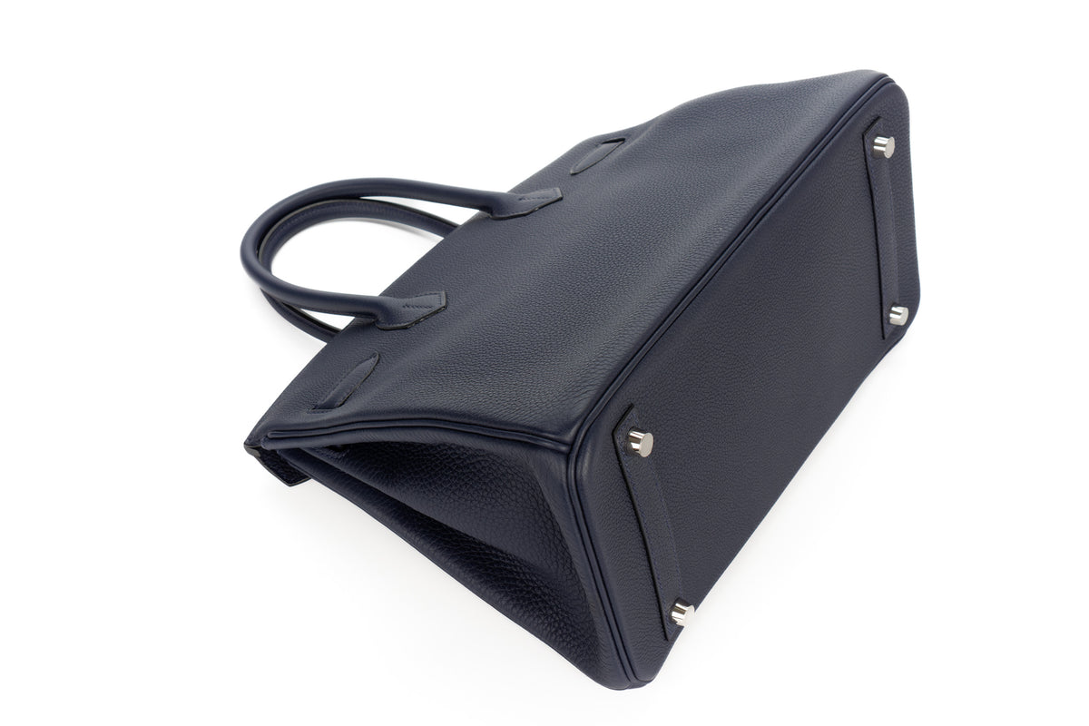 Hermès Birkin 30 Bleu Nuit Togo Palladium Hardware - view 11