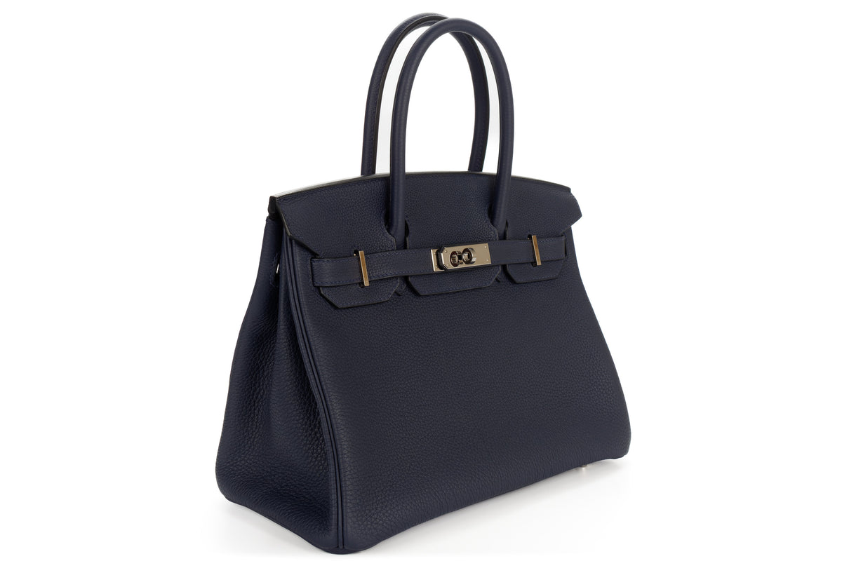 Hermès Birkin 30 Bleu Nuit Togo Palladium Hardware - view 2