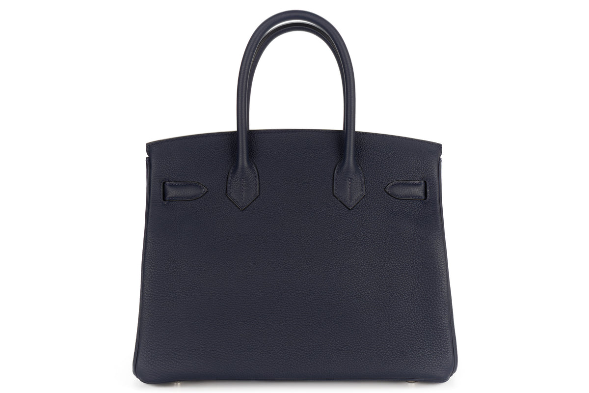 Hermès Birkin 30 Bleu Nuit Togo Palladium Hardware - view 3