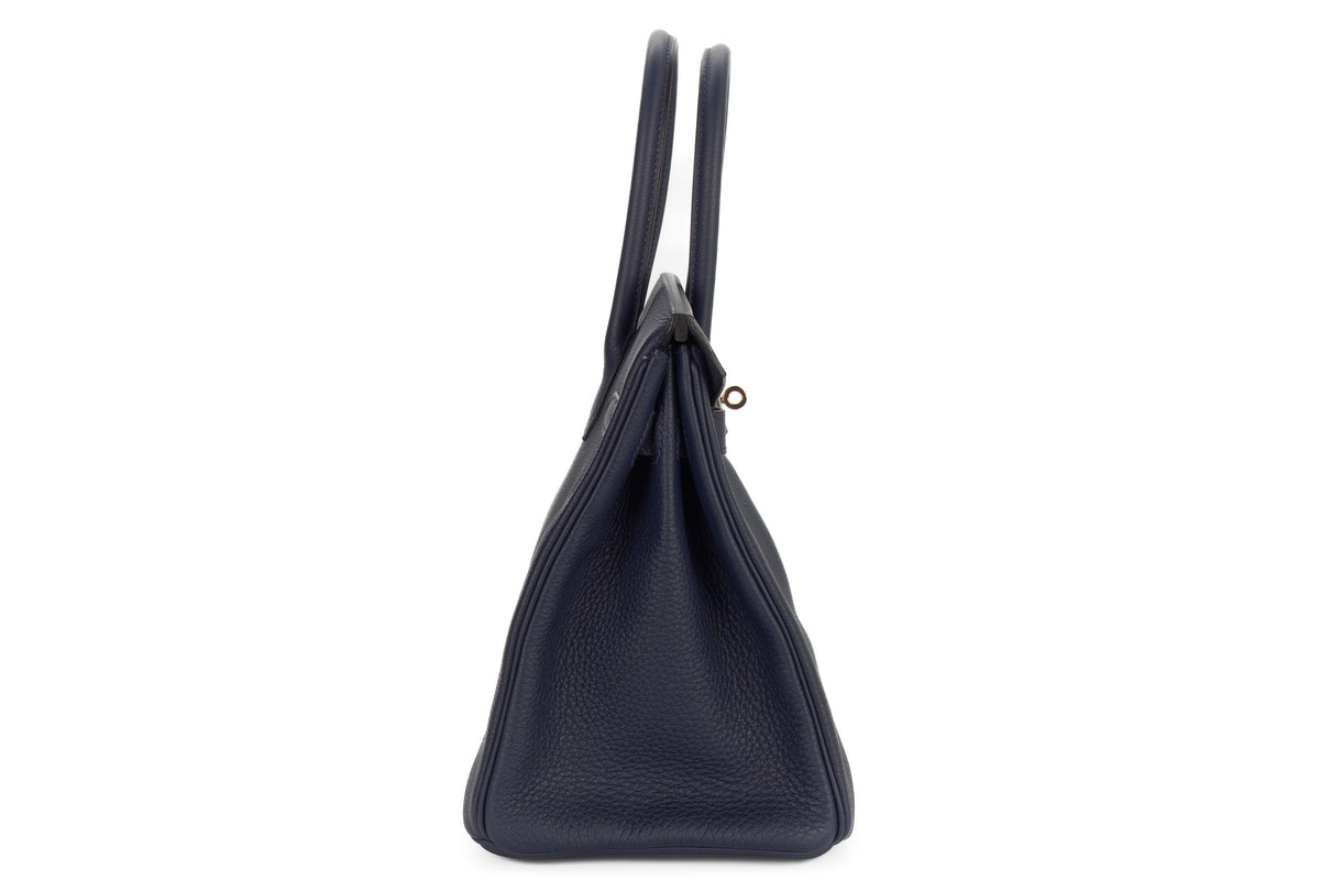 Hermès Birkin 30 Bleu Nuit Togo Palladium Hardware - view 5