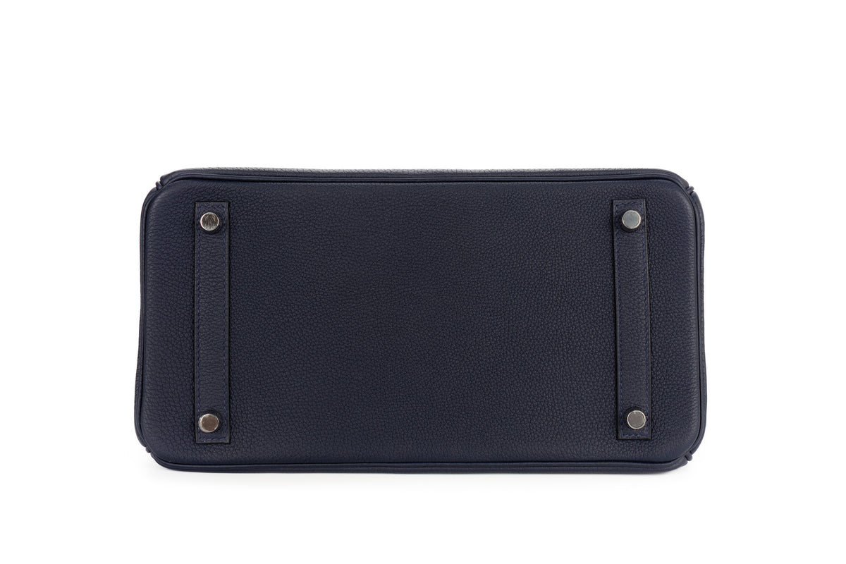 Hermès Birkin 30 Bleu Nuit Togo Palladium Hardware - view 6