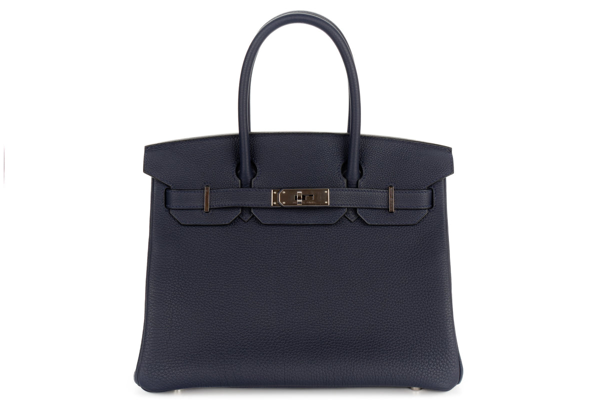 Hermès Birkin 30 Bleu Nuit Togo Palladium Hardware - view 1