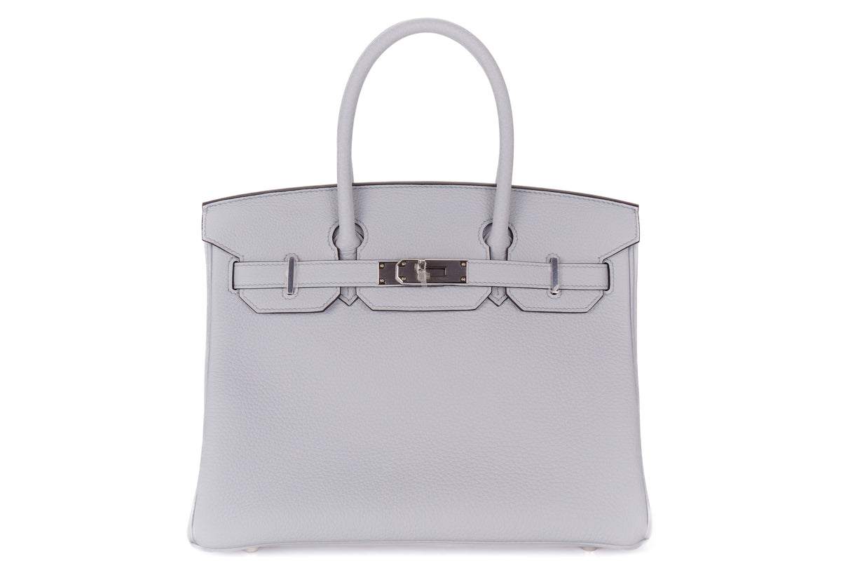 Hermès Birkin 30 Bleu Pale Clemence Palladium Hardware - view 1