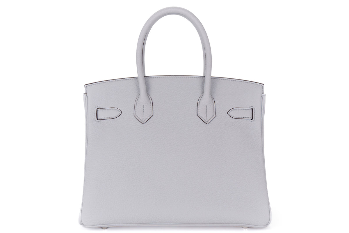 Hermès Birkin 30 Bleu Pale Clemence Palladium Hardware - view 3