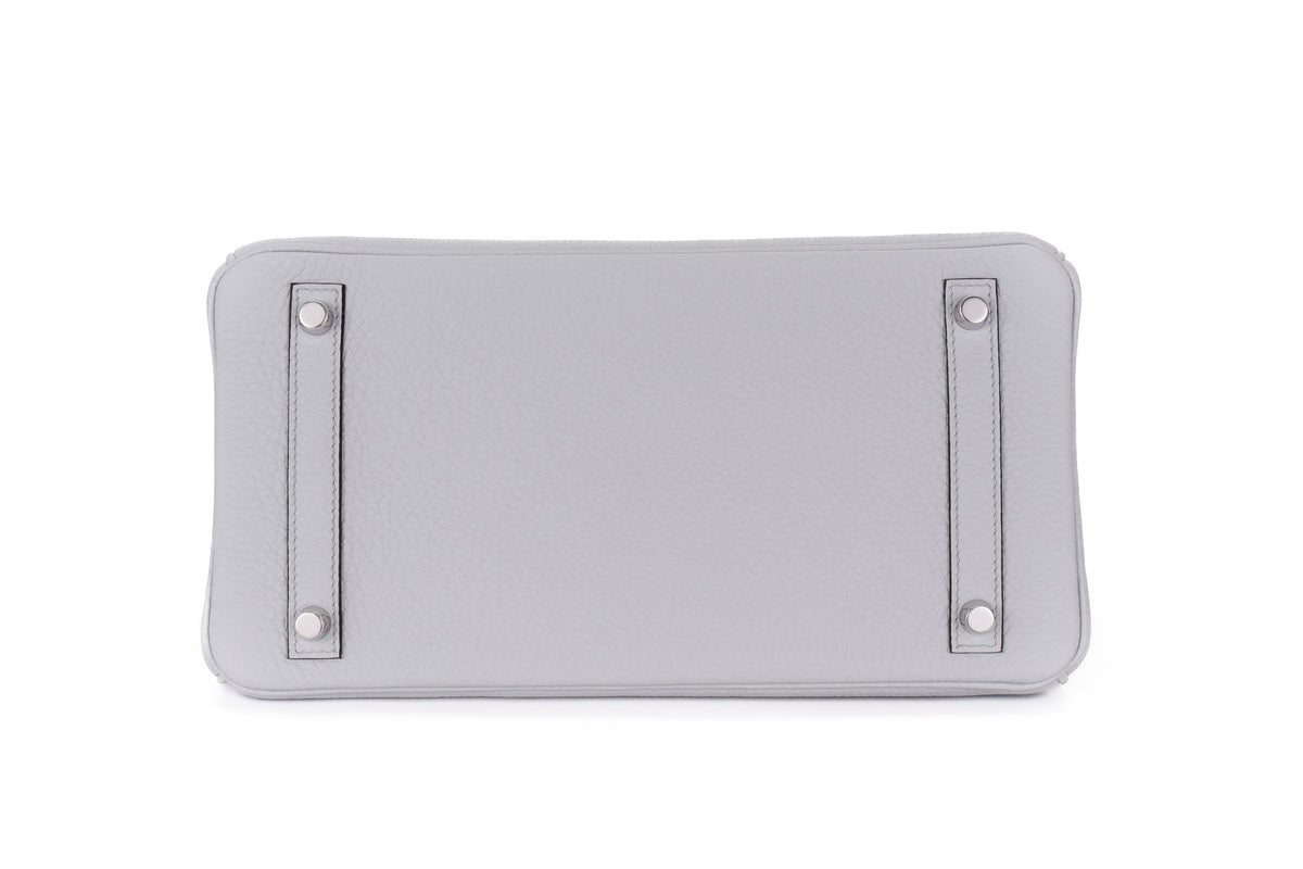 Hermès Birkin 30 Bleu Pale Clemence Palladium Hardware - view 6