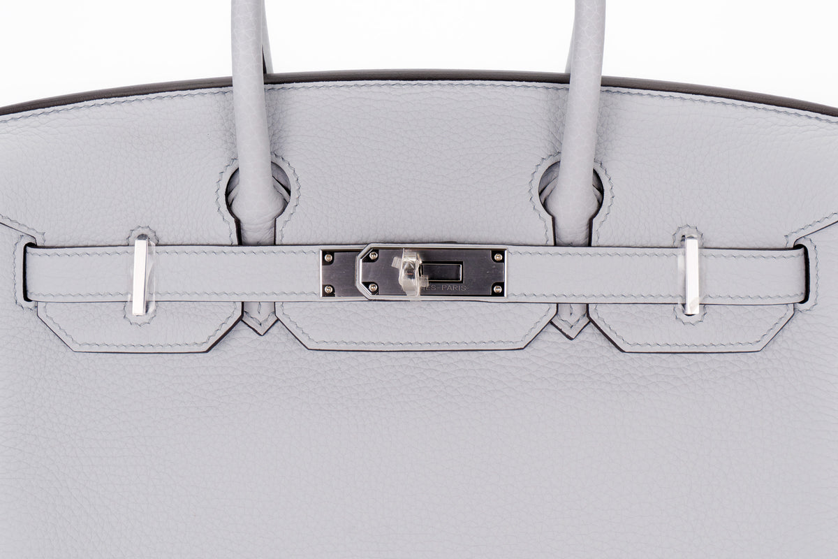 Hermès Birkin 30 Bleu Pale Clemence Palladium Hardware - view 7