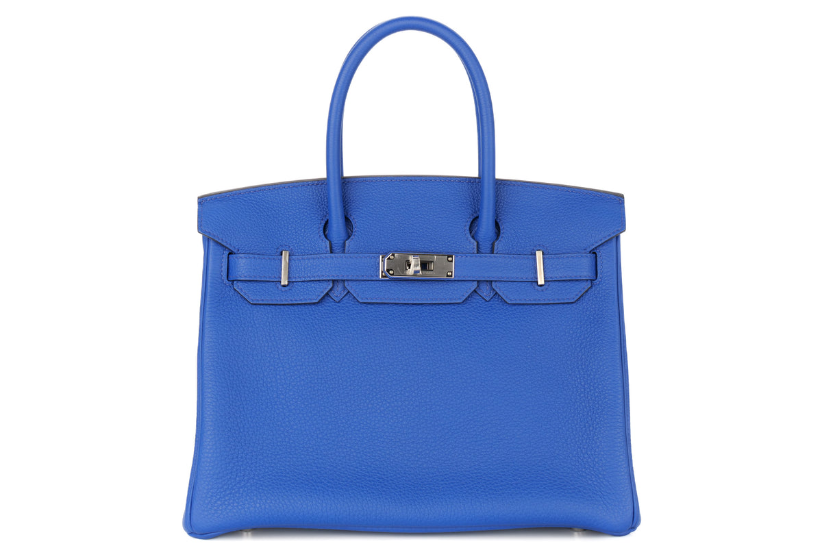 Hermès Birkin 30 Bleu Royal Togo Palladium Hardware - view 1