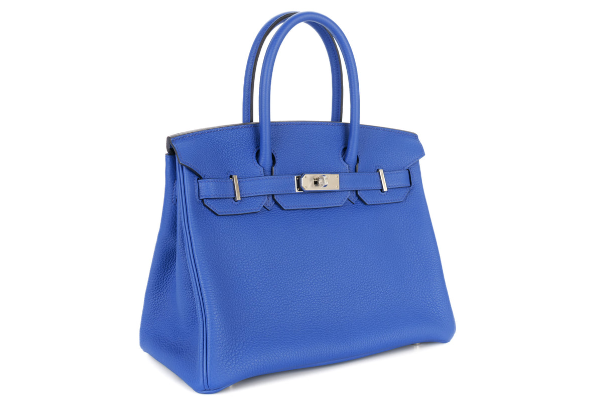 Hermès Birkin 30 Bleu Royal Togo Palladium Hardware - view 2