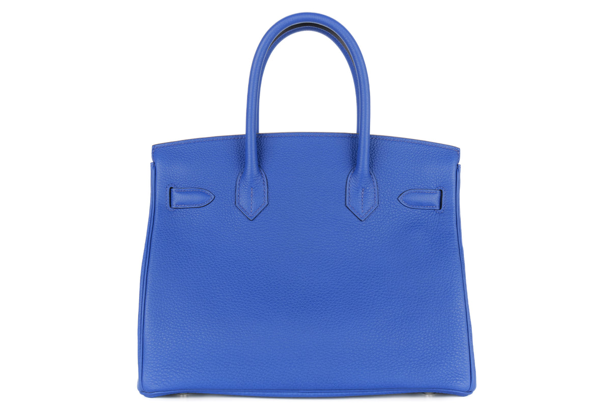 Hermès Birkin 30 Bleu Royal Togo Palladium Hardware - view 3
