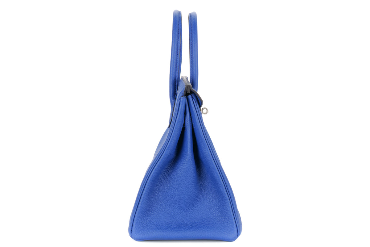 Hermès Birkin 30 Bleu Royal Togo Palladium Hardware - view 5