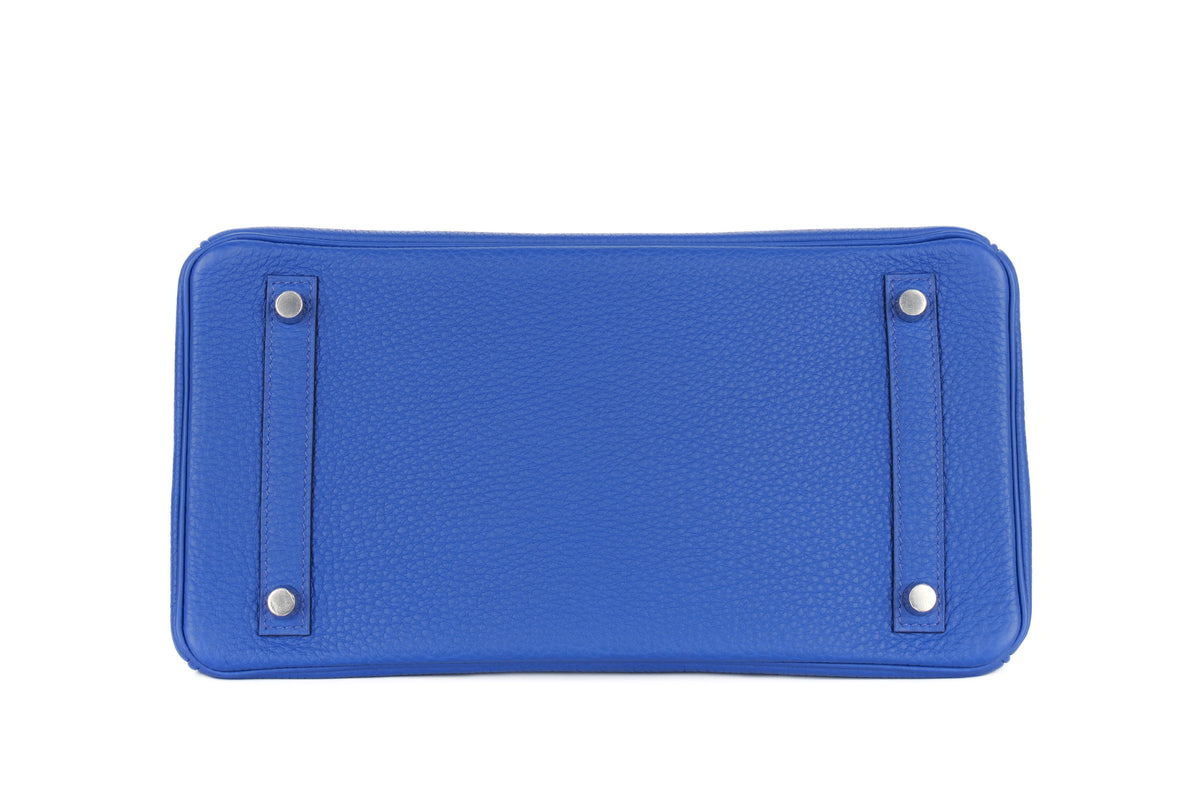 Hermès Birkin 30 Bleu Royal Togo Palladium Hardware - view 6