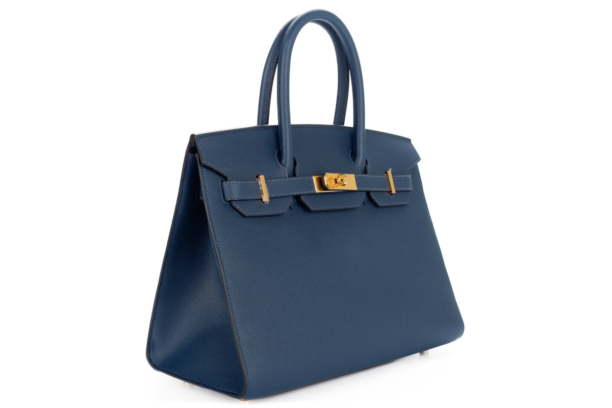 Hermès Birkin 30 Bleu De Prusse Epsom Sellier Gold Hardware - view 2