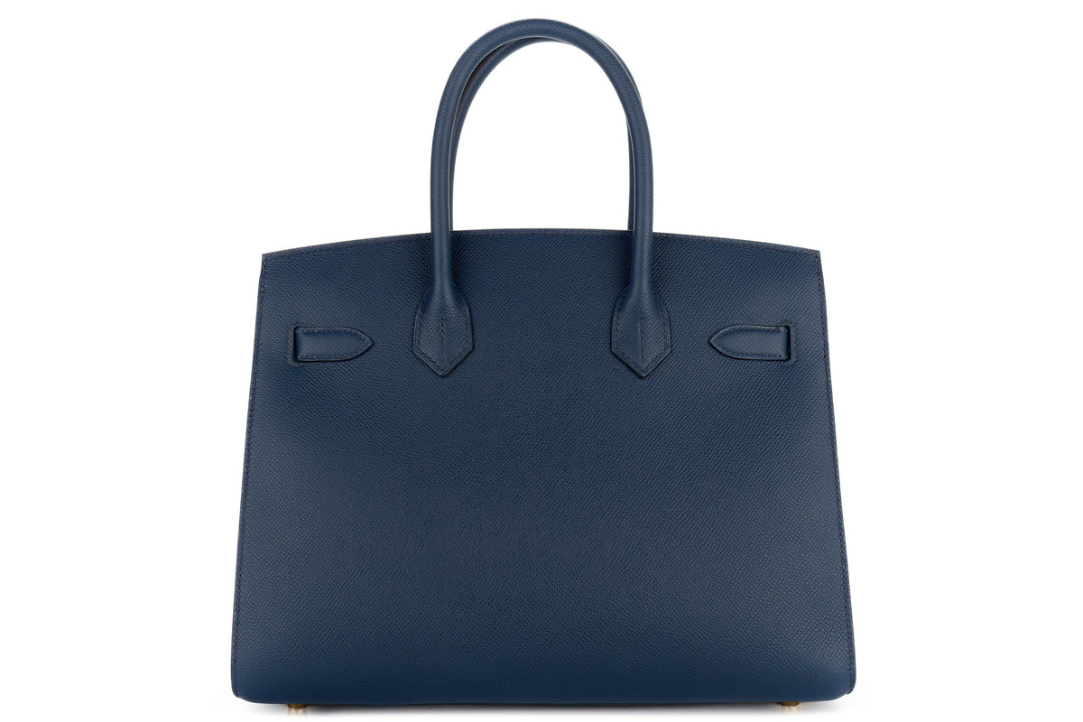 Hermès Birkin 30 Bleu De Prusse Epsom Sellier Gold Hardware - view 3