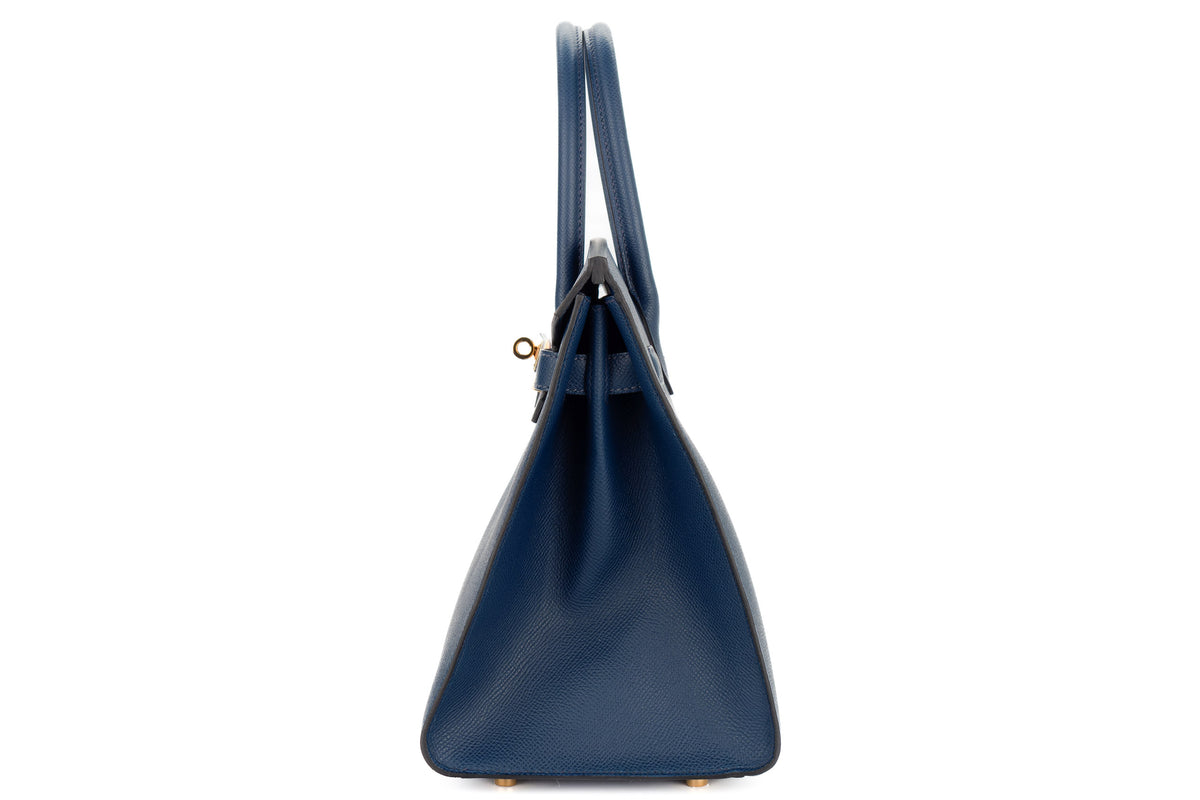 Hermès Birkin 30 Bleu De Prusse Epsom Sellier Gold Hardware - view 4
