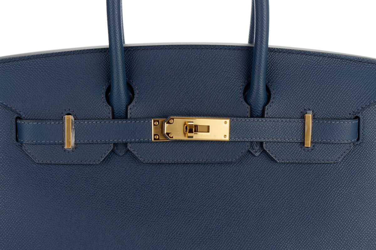 Hermès Birkin 30 Bleu De Prusse Epsom Sellier Gold Hardware - view 7