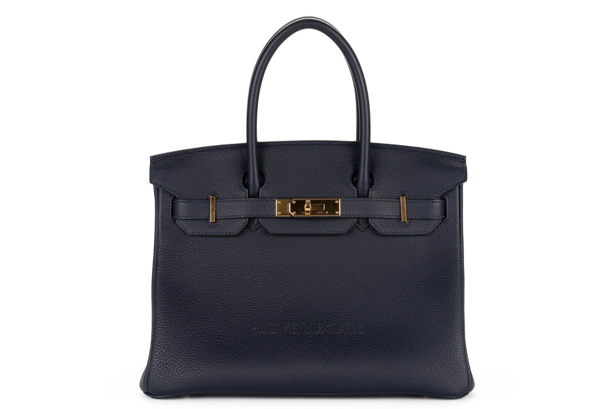 Hermès Birkin 30 Blue Nuit Togo Rose Gold Hardware - view 1