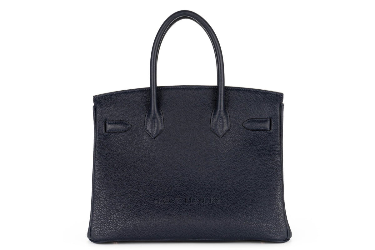 Hermès Birkin 30 Blue Nuit Togo Rose Gold Hardware - view 3