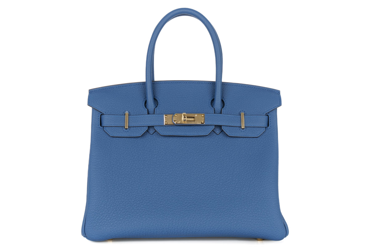 Hermès Birkin 30 Blue Tie Togo Permabrass Hardware - view 1