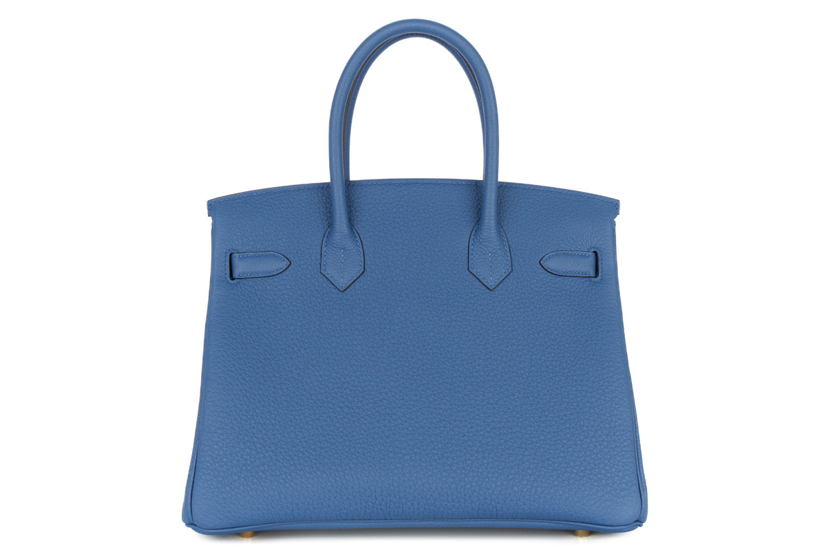 Hermès Birkin 30 Blue Tie Togo Permabrass Hardware - view 3