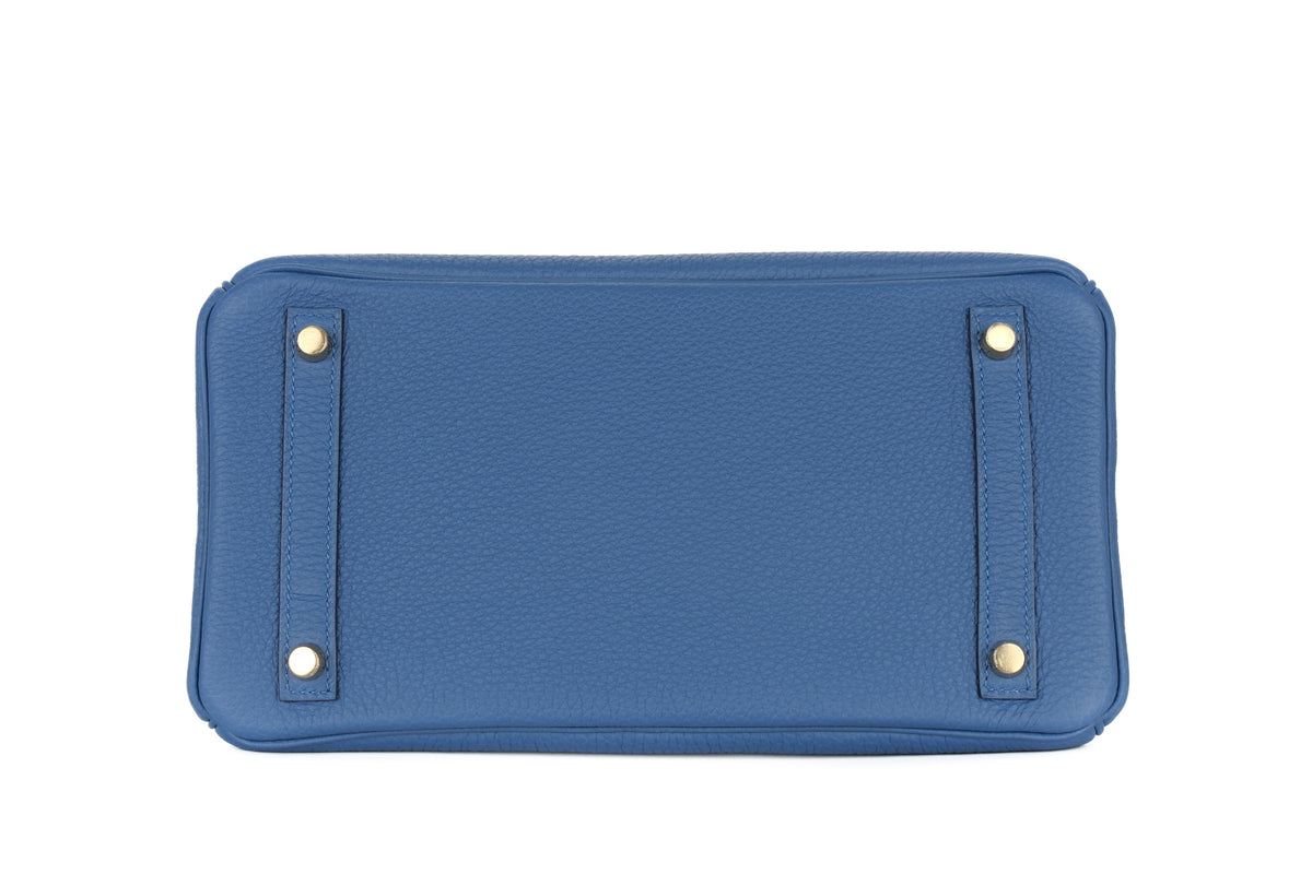 Hermès Birkin 30 Blue Tie Togo Permabrass Hardware - view 6