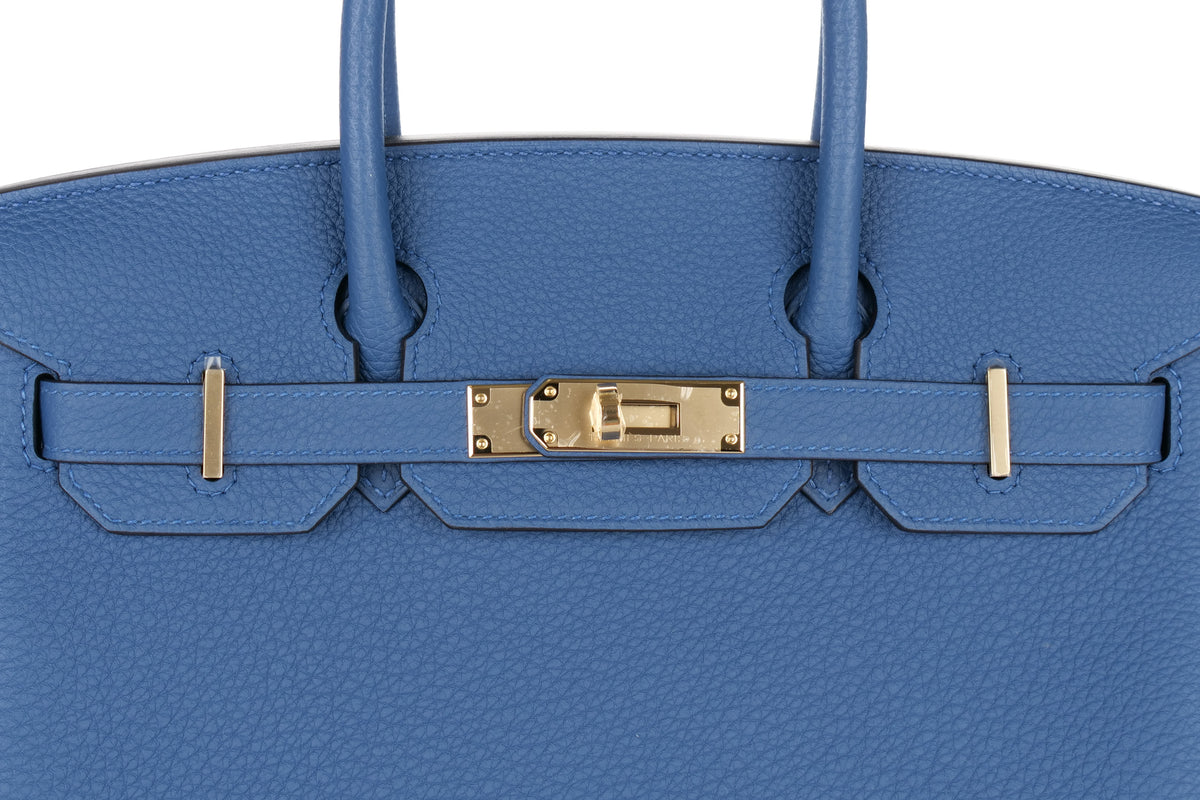 Hermès Birkin 30 Blue Tie Togo Permabrass Hardware - view 7