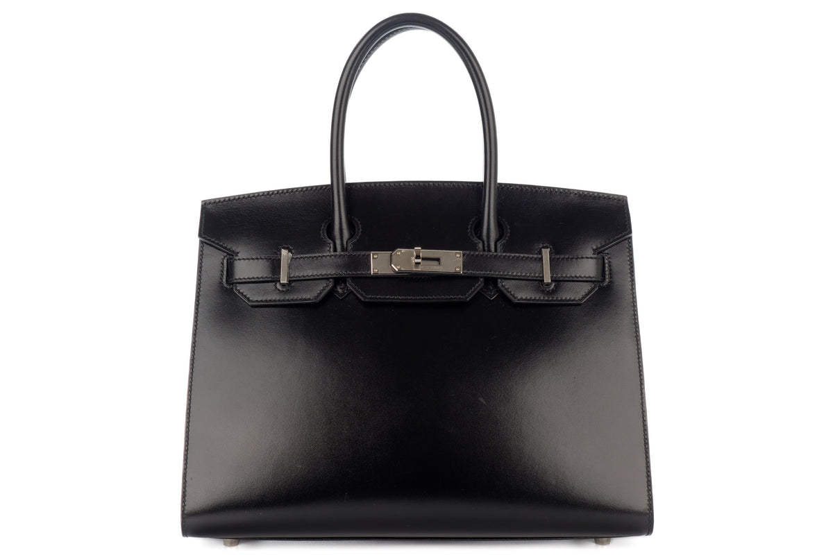 Hermès Birkin 30 Noir / Black Box Sellier Palladium Hardware - view 1