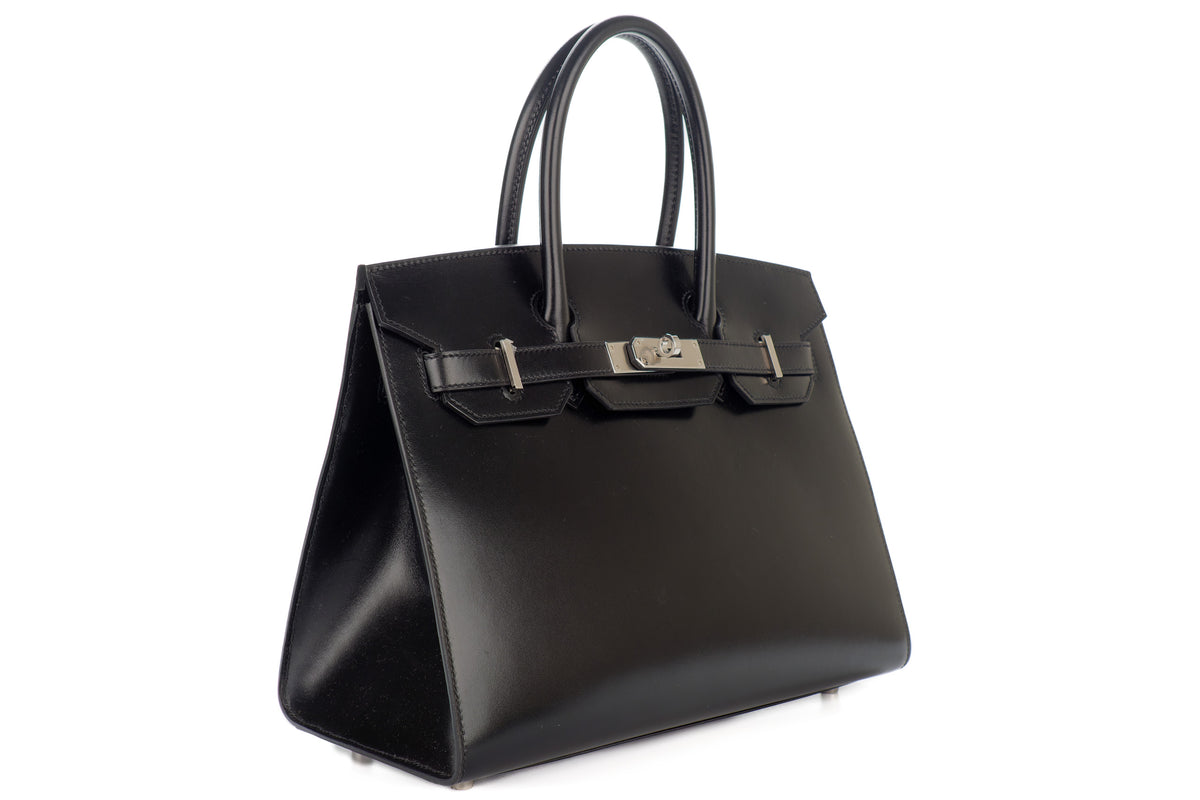 Hermès Birkin 30 Noir / Black Box Sellier Palladium Hardware - view 2